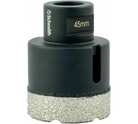 Schmith - Sierra Perforadora Diamantada 45mm con Rosca M14 - Broca Diamantada para Perforación en Seco - Sierra Perforadora para Baldosas - para Granito, Mármol, Piedra, Hormigón, Cerámica