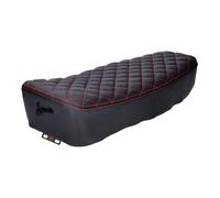 Schmitt - Funda Acolchada para Asiento de Coche (620 x 230 x 100 mm, para Simson S50, S51, S70), Color Negro y Rojo