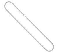 Schmuck Krone Halskette de 925 Plata Esterlina Rodinada 4mm 45cm Cadena Plata