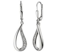 Schmuck Krone Pendientes Tipo Gota con 20 Zirkonias Plata 925 Señora