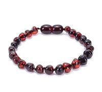 Schmuck Pulsera de Ámbar para Él y Ella, Pulsera Surfera con Piedras Naturales auténticas, Parejas, Hecha a Mano, 15 cm Grifos para el hogar