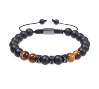 Schmuck Pulseras de Piedra Natural Ajustable Tejidas para Mi Increíble Novio para Él y Ella, Piedras Naturales Auténticas Pulsera de Yoga para Mujer 8 mm, Hecha a Mano - 30 cm Grifos para el hogar