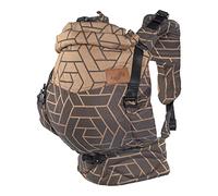 SCHMUSEWOLKE Comfort FullBuckle - Portabebés recién nacidos a partir del nacimiento (0-12 meses, 3-12 kg) - Algodón orgánico con modal y seda - Graphic Copper