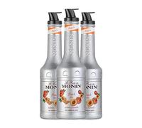 Schnapp MoninCocktail Puré Melocotón Peach sin alcohol Botella Misil 1 L (Caja de 3 Botella Misil de 1 L)