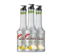 Schnapp MoninCocktail Puré Pera Poire Williams sin alcohol Botella Misil 1 L (Caja de 3 Botella Misil de 1 L)