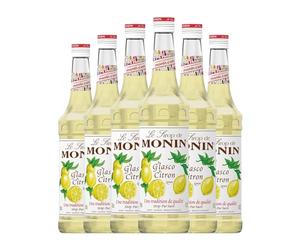 Schnapp MoninCocktail Sirope Limón Glasco Citron Lemon sin alcohol 70 aja de 6 Botellas de 70 cl)