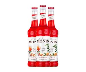 Schnapp MoninCocktail Sirope Spritz de Naranja Orange Spritz sin alcohol 70 aja de 3 Botellas de 70 cl)