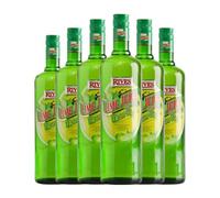 Schnapp Rives Lime Juice Tropic Botella Misil 1 L (Caja de 6 Botella Misil de 1 L)