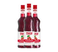 Schnapp Toschi Amarena Cherry Syrup Cereza Botella Misil 1 L (Caja de 3 Botella Misil de 1 L)