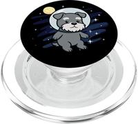 Schnauzer, Astronauta, Amante de los Animales espaciales, Luna, mamá, papá, Hijos PopSockets PopGrip para MagSafe