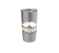 schnauzer CSD tolerancia libertad amor respeto orgullo LBGTQ+ Vaso térmico de acero inoxidable de doble pared