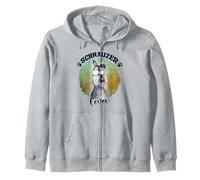 Schnauzer Dog Mom Schnauzer Dad Kawaii Doodle Sudadera con Capucha