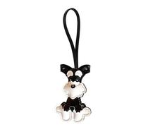 Schnauzer Keychain Charm - Dog Pendant Decoration, Backpack Purse Bag Accessory, Elegant Design Ornament, Lightweight Durablee Build, Fashionable Collectible Item | Creative Daily Carry Accessory, 1