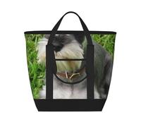 Schnauzer miniatura,Bolsas de almuerzo de gran capacidad, bolsa de mano térmica para mujeres, hombres, trabajo, picnic, viajes.