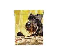 Schnauzer Miniatura Mascotas Perros Negros, Squeeze Top Wallet Bolsa de Almacenamiento para Mujer Monedero pequeño Bolsa de Cambio