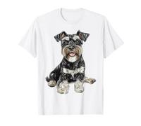 Schnauzer miniatura miniatura perro mascota colorido Schnauzer miniatura Camiseta