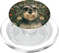 Schnauzer Miniatura Sal y Pimienta Vintage PopSockets PopGrip para MagSafe