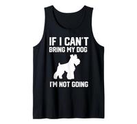 Schnauzer Miniatura Si no Puedo traer a mi Perro no voy Camiseta sin Mangas