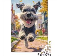 Schnauzer Puzzle Imposible,desafío for Adults Entretenimiento Creativo 1000 Piezas Obra De Arte De Juego De para Adultos, Regalos A Partir De 14 Años 1000pcs (75x50cm)