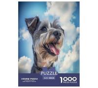 Schnauzer Puzzle Imposible,desafío para Adultos Entretenimiento Creativo 1000 Piezas Obra De Arte De Juego De para Adultos Y Niños A Partir De 12 Años 38x26cm/1000pcs