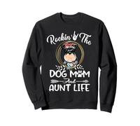 Schnauzer Rocking The Dog Mom and Aunt Life Mothers Day Sudadera