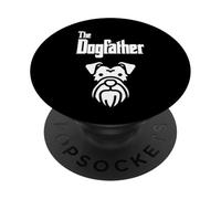 Schnauzer The Dogfather Funny Schnauzer Dog Father para Hombre PopSockets PopGrip Adhesivo