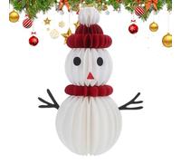 schneeman Weihnachtstischdekorationen - Centerstück Tischdekoration, Herzstück Tischdekoration | Weihnachten 3D Papier schneeman Winter Deko | Deko Ornament Party Zubehör Für Kamin Feiertag