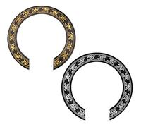 Schneespitze 2 Piezas Calcomanías de Sonido para Guitarra,Acústica de Hoyos Accesorio Guitarra Musical Instrument Flor para Guitarra Eléctrica