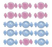 Schneespitze 24 piezas Transparente Cajas de Caramelos,Plastico Azul Botella Dulces Botellas de Chocolate Caramelo Recuerdo de Bautizo Baby Shower,Bebé Favorece Decoraciones