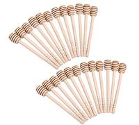 Schneespitze 50 pcs Cucharas Madera Miel Madera Honey Dipper Mermelada Miel Palo Barra Miel Wooden Honey Agitación Rod para Boda, Fiesta, Cocina, Restaurante