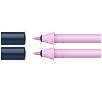 Schneider 040 Paint-It Twinmarker Cartuchos (Brush Tip - Pincel, tinta a base de agua, para aplicación en papel, > 95% plástico reciclado), 2 unidades, magenta claro 137
