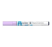 Schneider 120128 Paint-It - Lápiz acrílico (con punta redonda de 2 mm, pinturas acrílicas de alta cobertura para madera, lienzo, piedra, etc.), 1 unidad, color morado pastel