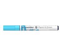 Schneider 120130 Paint-It - Lápiz acrílico (con punta redonda de 2 mm, pinturas acrílicas de alta cobertura para madera, lienzo, piedra, etc.), 1 unidad, color azul pastel