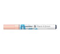 Schneider 120136 Paint-It - Lápiz acrílico (con punta redonda de 2 mm, pinturas acrílicas de alta cobertura para madera, lienzo, piedra, etc.), 1 unidad, color albaricoque