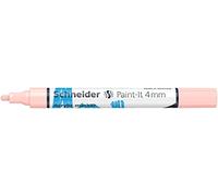 Schneider 120236 Paint-It - Lápiz acrílico (con punta redonda de 4 mm, pinturas acrílicas de alta cobertura para madera, lienzo, piedra, etc.), 1 unidad, color albaricoque