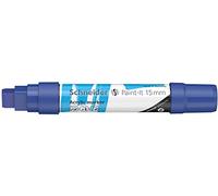Schneider 120303 Paint-It - Lápiz acrílico (con punta biselada de 15 mm, pinturas acrílicas de alta cobertura para madera, lienzo, piedra, etc.), 1 unidad, color azul