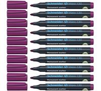 Schneider 130 - Rotulador (10 unidades, 1-3 mm, tinta permanente, 10 unidades), color morado