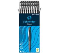 Schneider 135501 LOOX - Bolígrafo color negro (20 unidades)