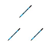 Schneider 152201 - Bolígrafo de punta redonda (10 unidades, incluye capuchón, tinta negra), color azul (Paquete de 3)