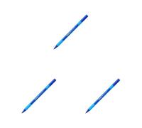 Schneider 152203 - Bolígrafo de punta redonda (10 unidades, incluye capuchón, tinta azul), color azul (Paquete de 3)