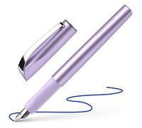 Schneider 168656 Pluma estilográfica Ceod Shiny (diestros y zurdos, con estampado de tinta azul real, lila