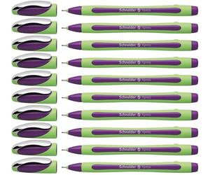 Schneider 190008 Xpress - Juego de 10 rotuladores de punta fina, color morado