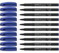 Schneider Rotulador de punta fina Topliner 967 0,4 mm azul desechable 10 unidades