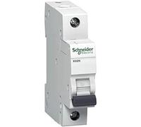 Schneider A9K01106 Disyuntor K60N 1P, 6A, B características, 6kA, Blanco