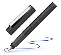 Schneider BASE black & white - Pluma estilográfica (grosor de escritura L), color negro