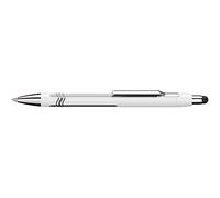 Schneider Bolígrafo Epsilon Touch, mecanismo de presión, XB, color Blau/Schaftfarbe: weiß-Silber
