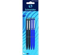 Schneider Bolígrafos Pluma K15, mecanismo de impresión, H, 4 blister 2x 2xblau negro