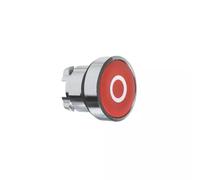 Schneider Cabeza pulsador d.22 rasante rojo simbolo O ZB4BA432