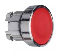 Schneider Cabeza pulsador d.22 rasante sin placa rojo ZB4BA4