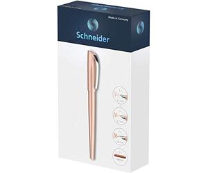 Schneider Callissima 143806 - Juego de pluma caligráfica (3 grosores de plumas diferentes, incluye cartuchos), color albaricoque,
